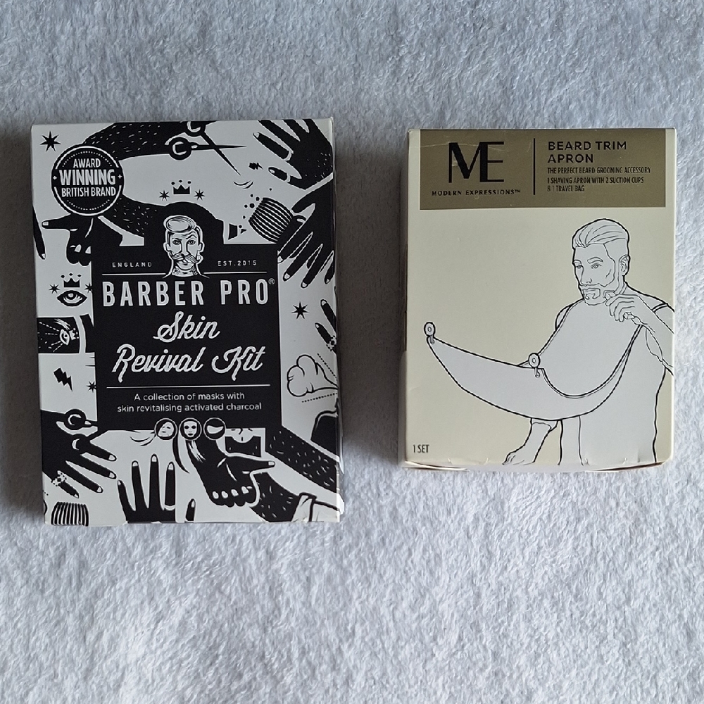 Skin Revival Kit - Plus Beard Apron Black and White